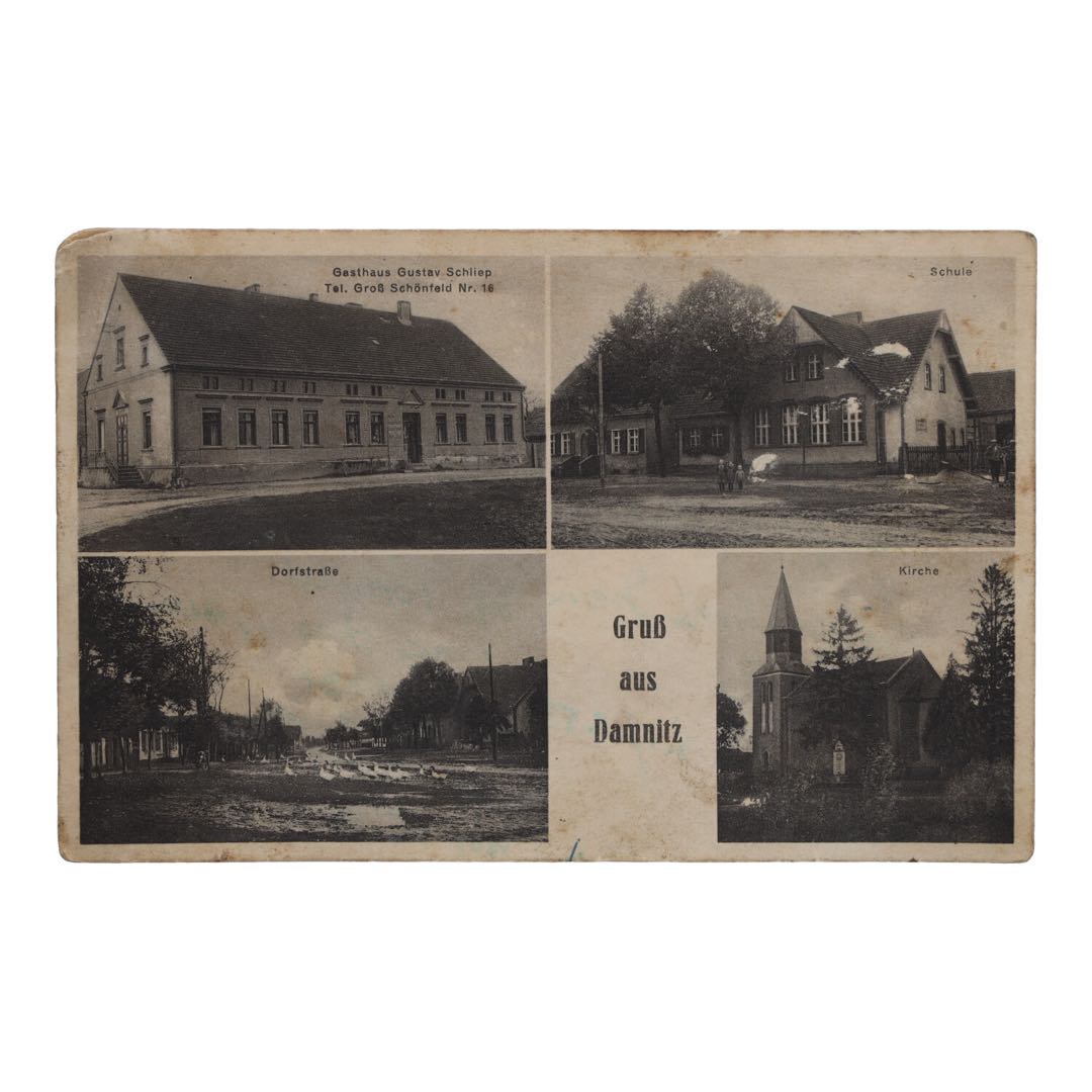 Pocztówka Damnitz, Człuchów z okresu II Wojny Światowej zdjęcie 1