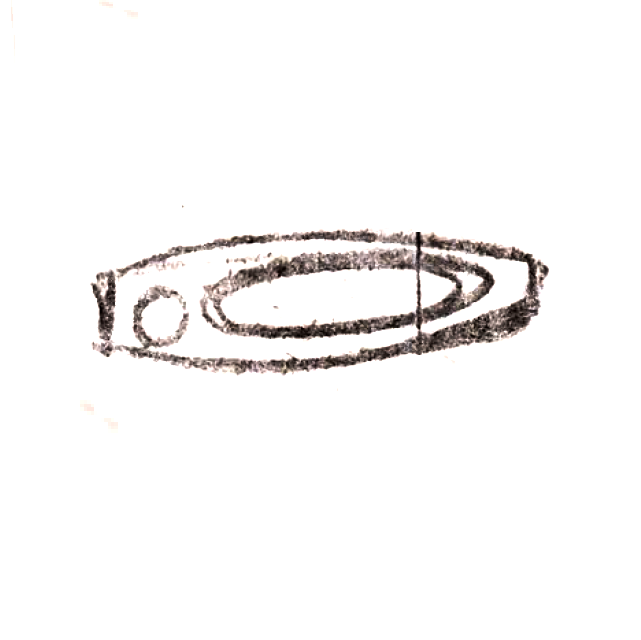 Wzór  702 - Popielniczka czółenko Dzierżoniów zdjęcie 1