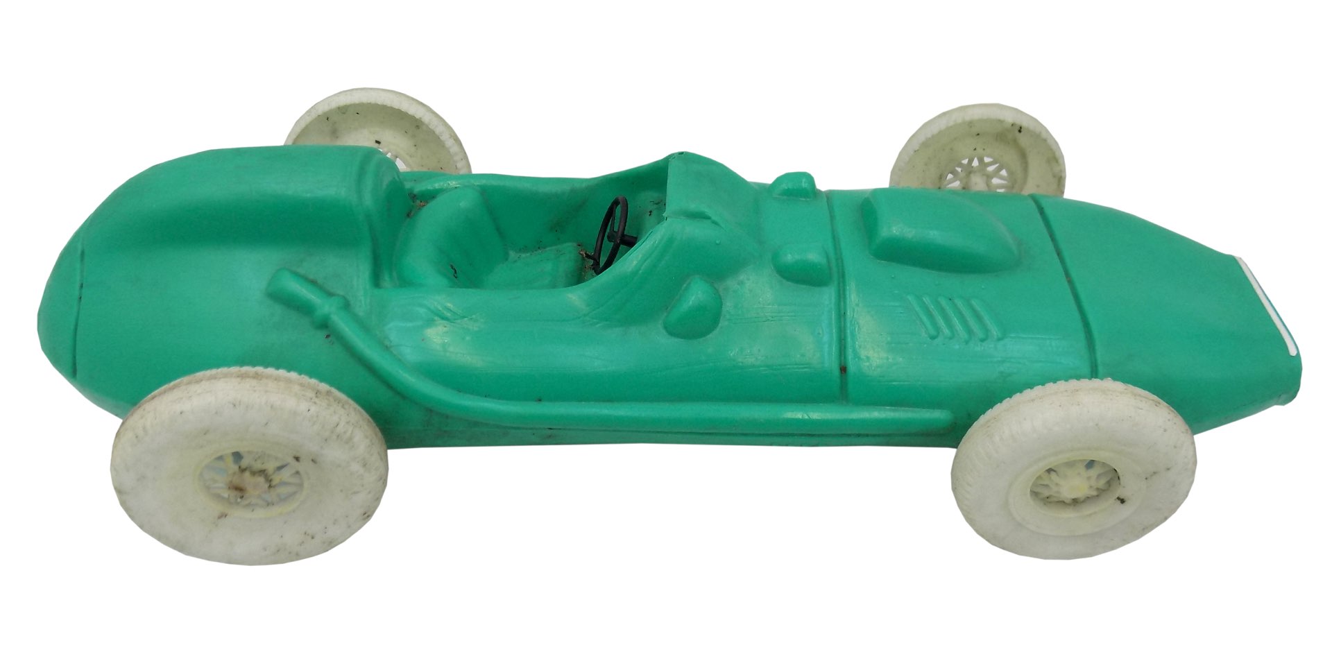 Plastikowy samochód wyścigowy zabawki PRL zdjęcie 1