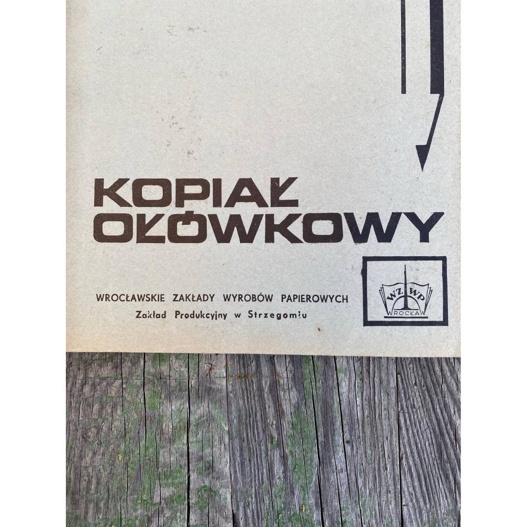 Kopiał ołówkowy A4 WZWP w Strzegomiu PRL