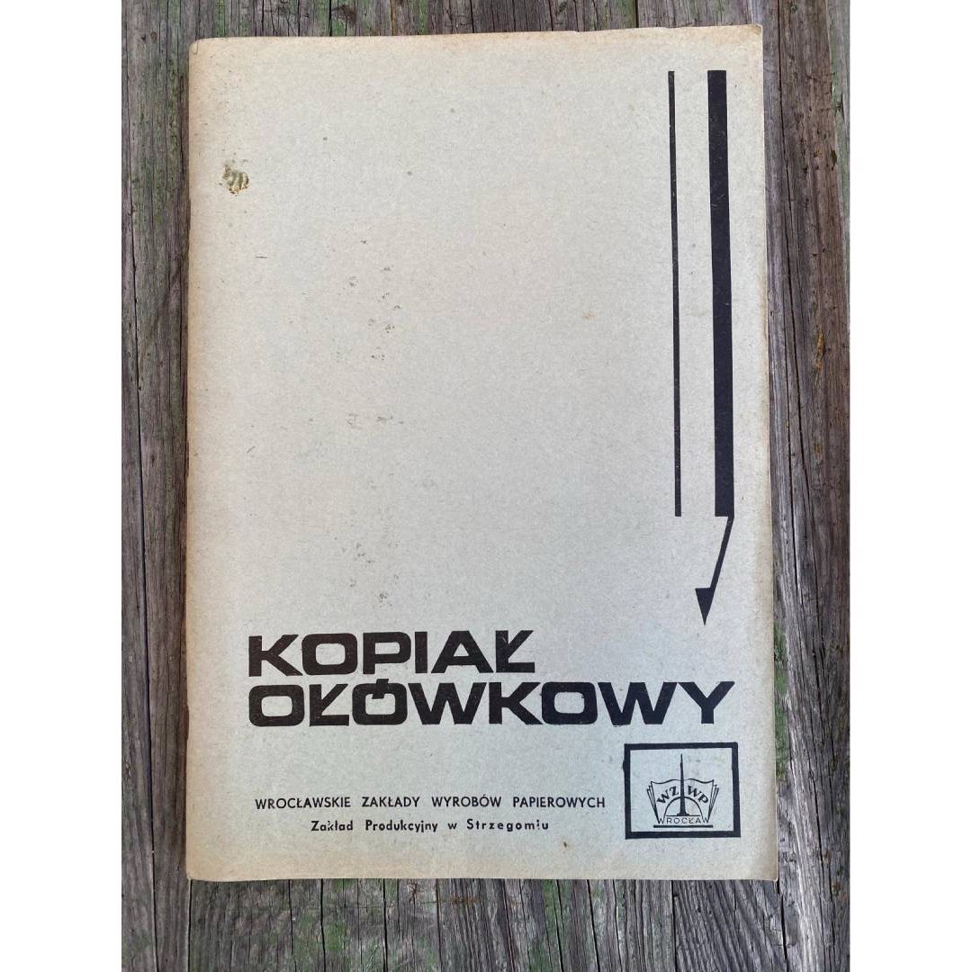 Kopiał ołówkowy A4 WZWP w Strzegomiu PRL