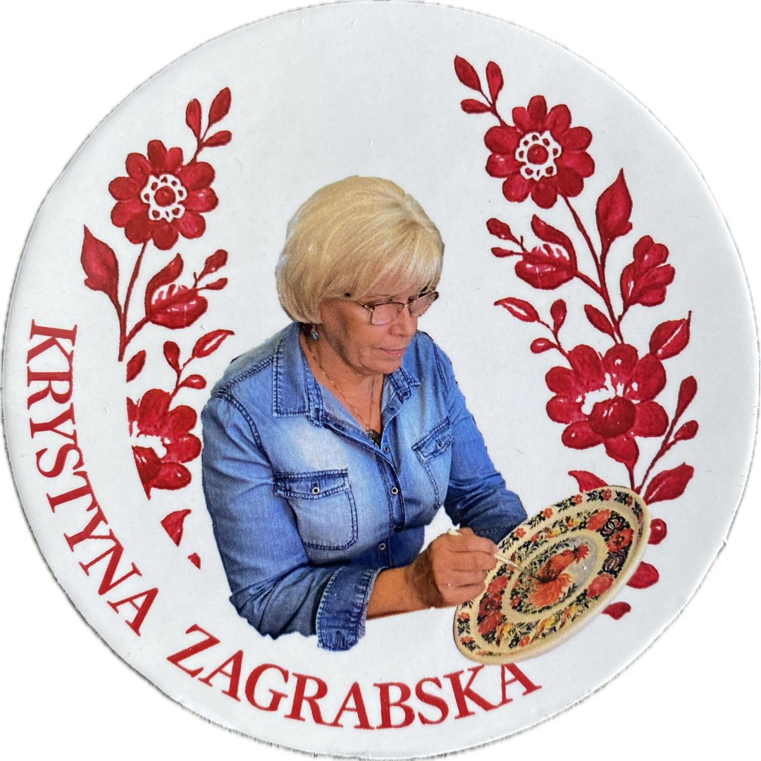Krystyna Zagrabska Karta kolekcjonerska Kolekcje fajansowe Malarki fajansu zdjęcie 1