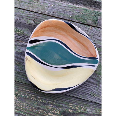 Talerz deserowy Fajans Włocławek Picasso Elżbieta Piwek zdjęcie 4