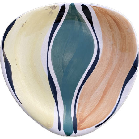 Talerz deserowy Fajans Włocławek Picasso Elżbieta Piwek zdjęcie 1