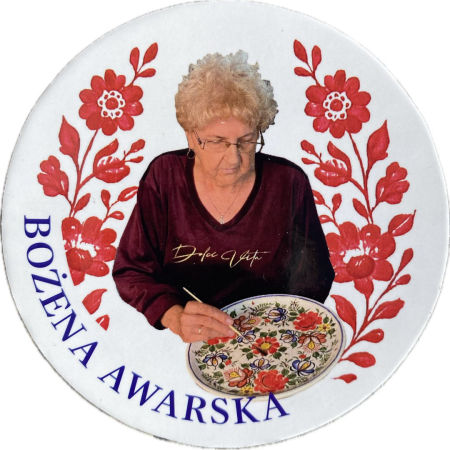 Bożena Awarska Karta kolekcjonerska Kolekcje fajansowe Malarki fajansu zdjęcie 1