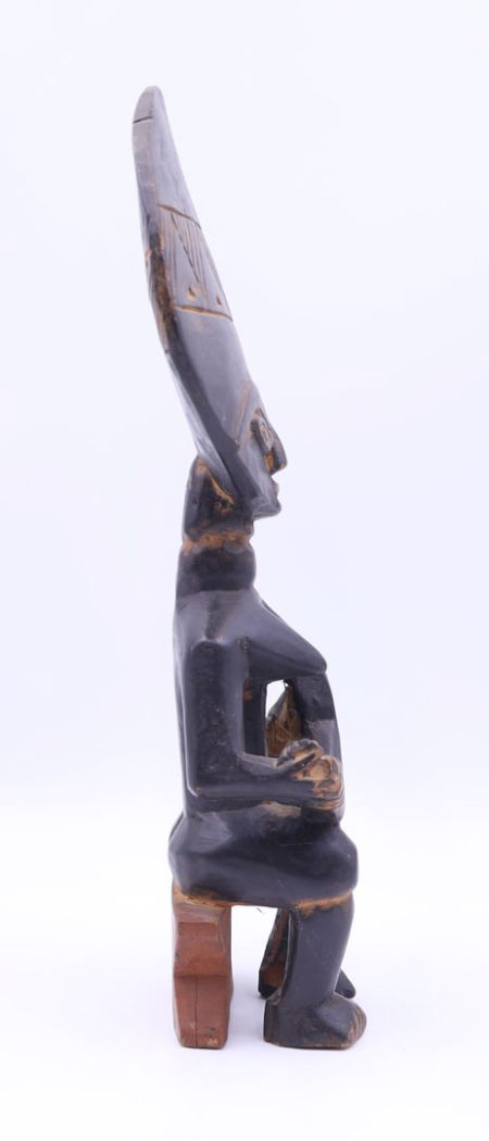 Kobieta karmiąca dziecko Rzeźba Heban Kenia zdjęcie 4