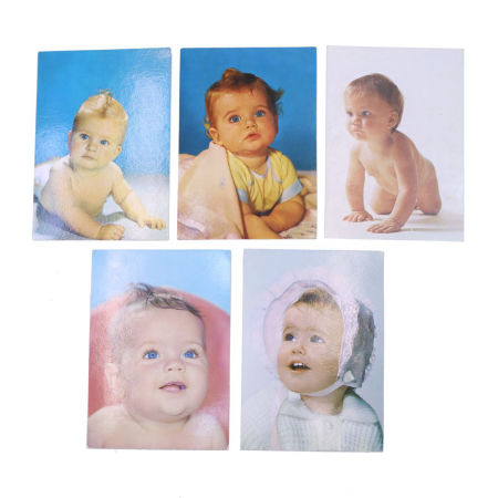 Pocztówki PRL seria „Niemowlę”