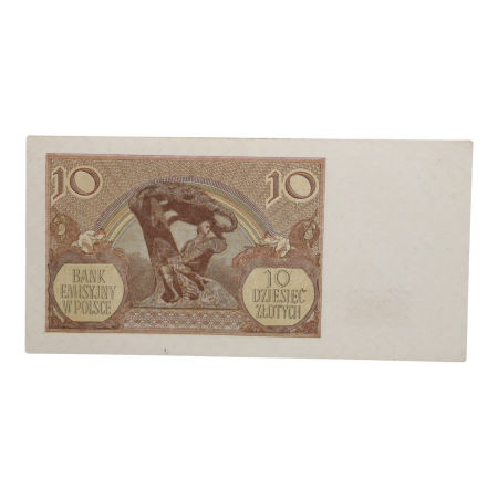 Pieniądz Papierowy 10 zł 1940 rok - Stan I zdjęcie 2