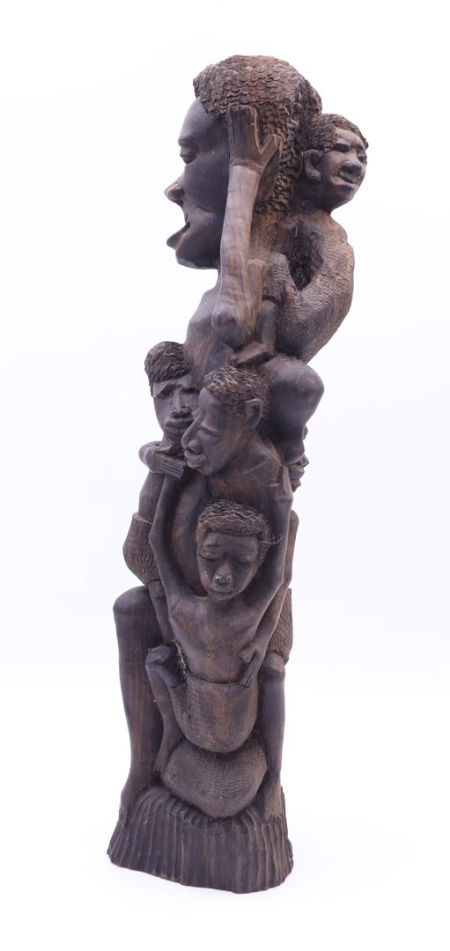 Ciekawa figuralna rzeźba Heban Kenia Afryka sztuka ludowa zdjęcie 2