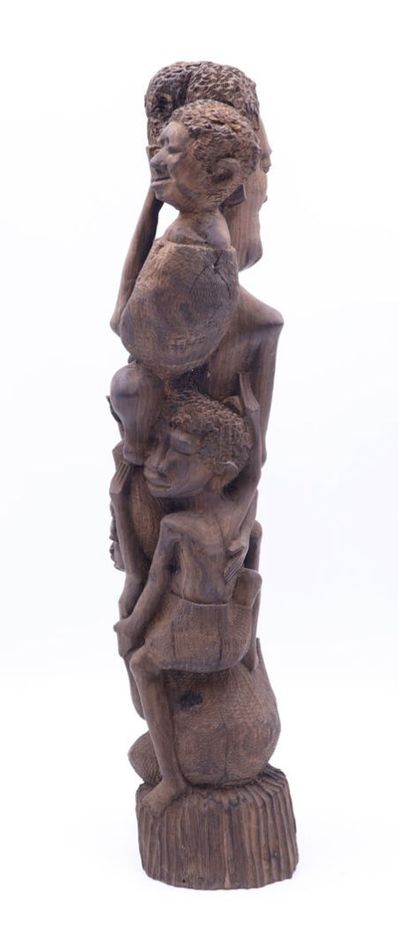 Ciekawa figuralna rzeźba Heban Kenia Afryka sztuka ludowa zdjęcie 3