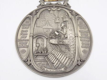 Dekoracyjny Medalion Cyna Zinn WMF zdjęcie 3