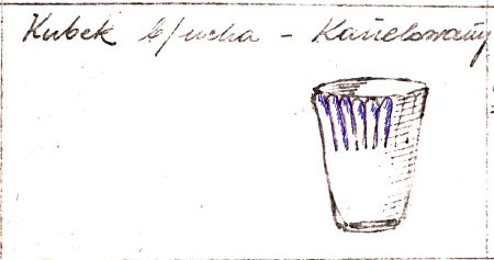 Wzór  457 - Kubek b/uszka - kanelowany zdjęcie 2