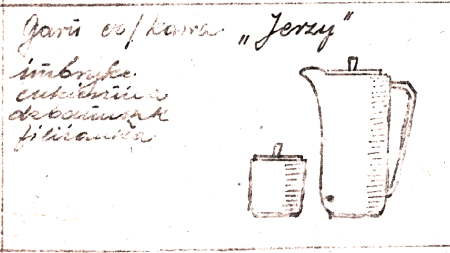 Wzór  458 - Garnitur do kawy "Jerzy" zdjęcie 2