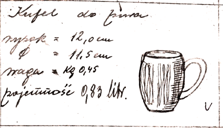 Wzór  481 - Kufel do piwa zdjęcie 2