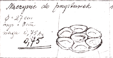 Wzór  597 - Naczynie do przystawek zdjęcie 2