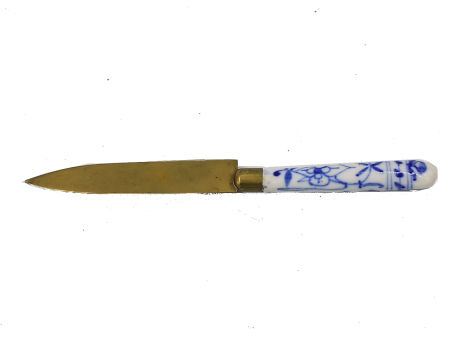 Nożyk do owoców Meissen Miśnia wzór cebulowy zdjęcie 2