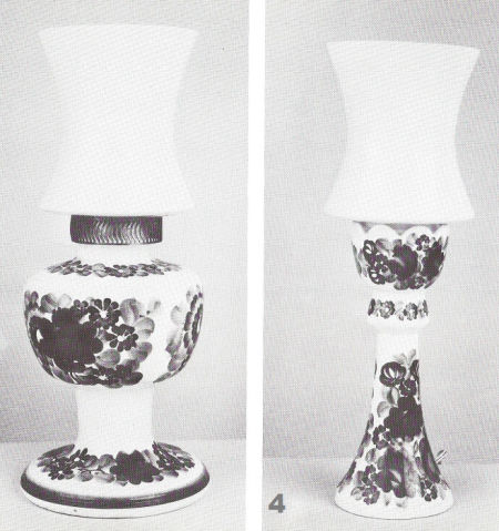 2015 - Nr 195 - Fajansowa lampka, fajansowy kinkiet, fajansowy żyrandol zdjęcie 4
