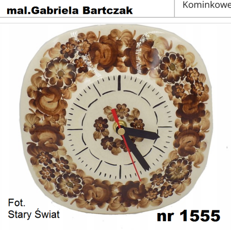 Zegary wiszące cz.3 – wypukłe nr 1555 (kwadrat) zdjęcie 1