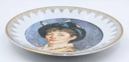 Patera kolekcjonerska Portret Młodej Kobiety porcelana WAWEL zdjęcie 3