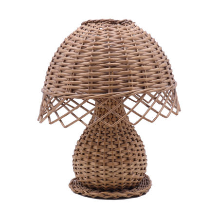 Lampa stołowa rękodzieło PRL zdjęcie 1