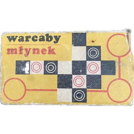 Gra planszowa Warcaby Młynek ZTS Pruszków PRL