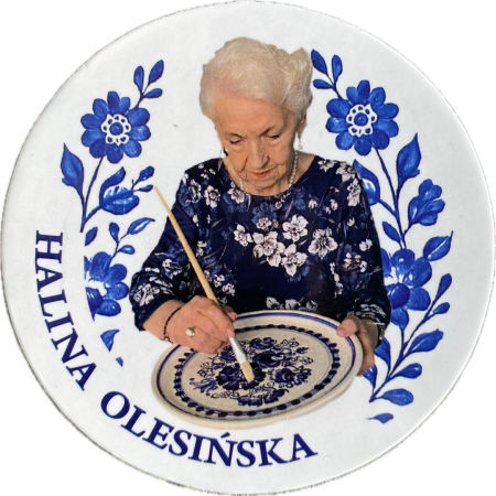 Halina Olesińska Karta kolekcjonerska Kolekcje fajansowe Malarki fajansu zdjęcie 1