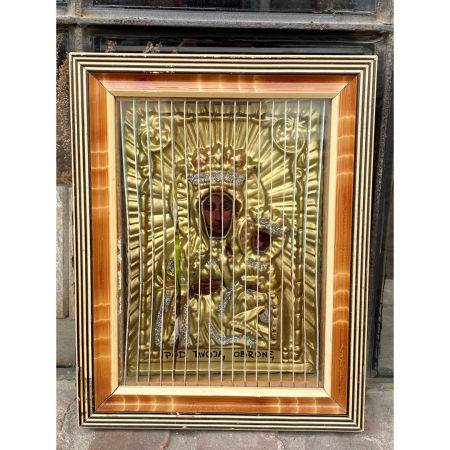 IKONA 3D PRL Matka Boska Jan Paweł II Matka Boska z Dzieciątkiem zdjęcie 3