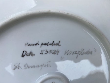 Patera dekoracyjna Koszykarki St. Domagała porcelana Wałbrzych New Look zdjęcie 3