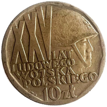 PRL 10 złotych XXV Ludowego Wojska Polskiego 1968