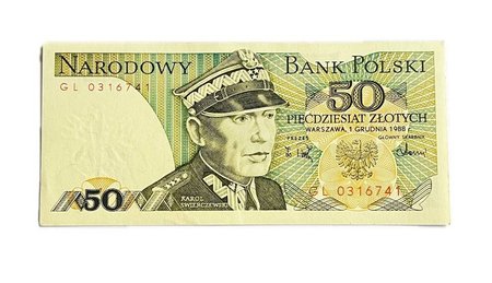 PRL 50 złotych 1988 seria GL, st. UNC