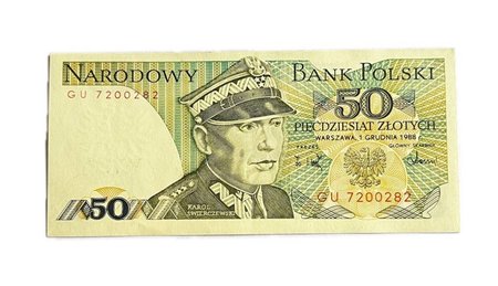 PRL 50 złotych 1988 seria GU, st. UNC