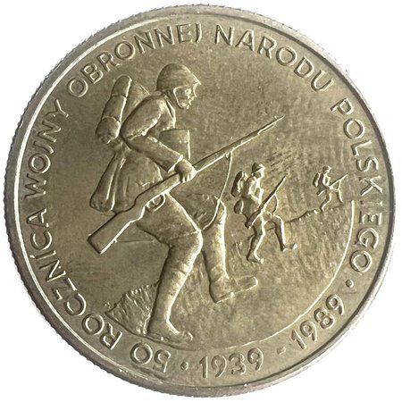 PRL 500 złotych 50 Rocznica Wojny Obronnej 1989, st. I