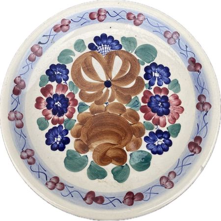 Talerz dekoracyjny Fajans Włocławek G. Wiaderna