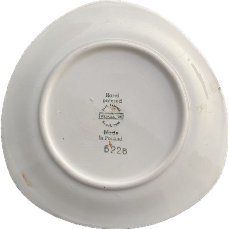 Talerz deserowy Fajans Włocławek Picasso Elżbieta Piwek zdjęcie 2