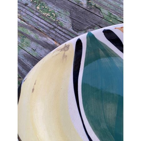 Talerz deserowy Fajans Włocławek Picasso Elżbieta Piwek zdjęcie 3