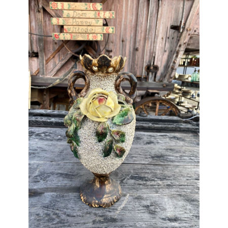 Wazon majolika Włocławek sieczka Fajans Włocławek zdjęcie 2