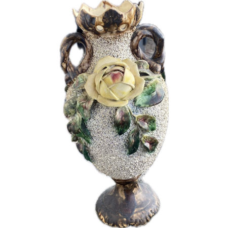 Wazon majolika Włocławek sieczka Fajans Włocławek zdjęcie 1