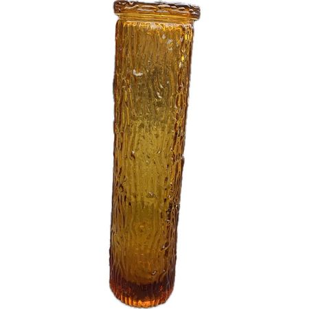 Wazon PIENIEK szkło bursztynowe HS Białystok PRL