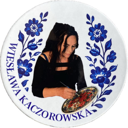 Wiesława Kaczorowska Karta kolekcjonerska Kolekcje fajansowe Malarki fajansu zdjęcie 1