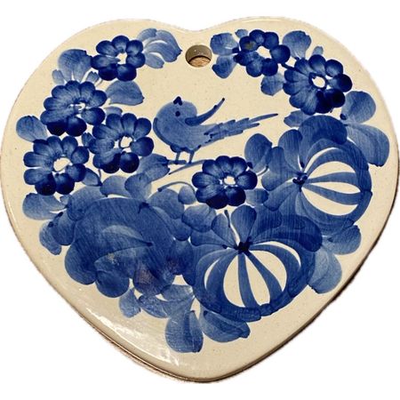 Fajans Włocławek deska serce K. Kwiatkowska