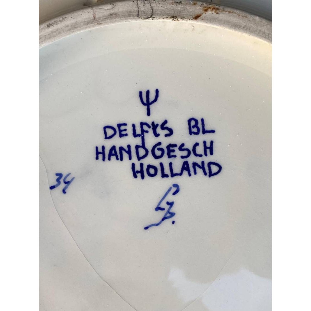 Pamiątkowa patera GOŁĄB ceramika Delfts Holland