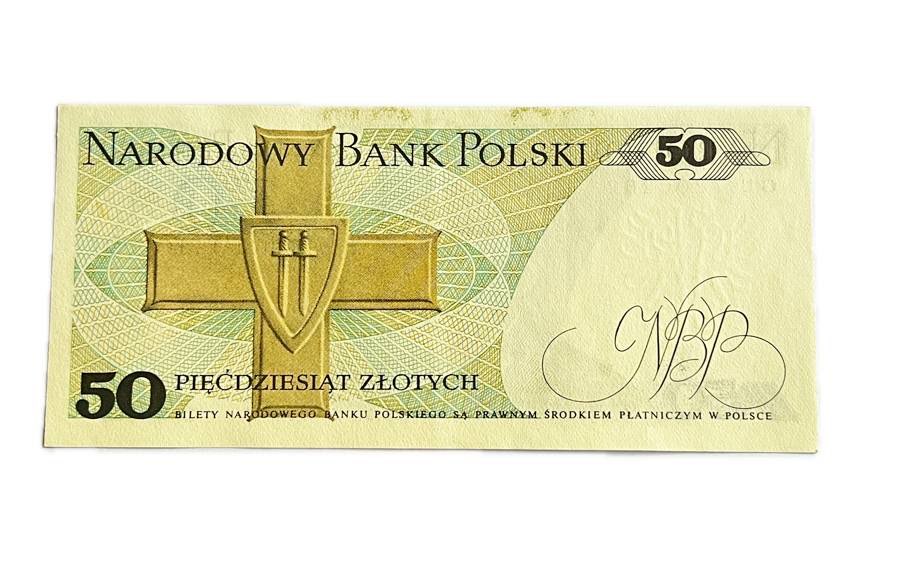 PRL 50 złotych 1988 seria GU, st. UNC