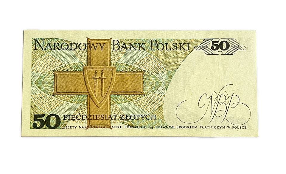 PRL 50 złotych 1988 seria KG, st. UNC
