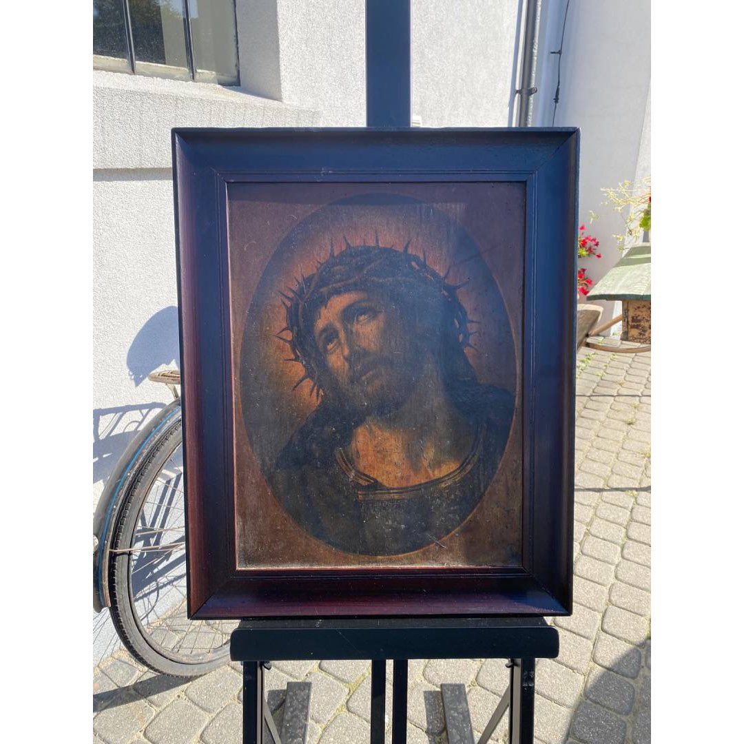 Stara ikona Jezus w Koronie Cierniowej