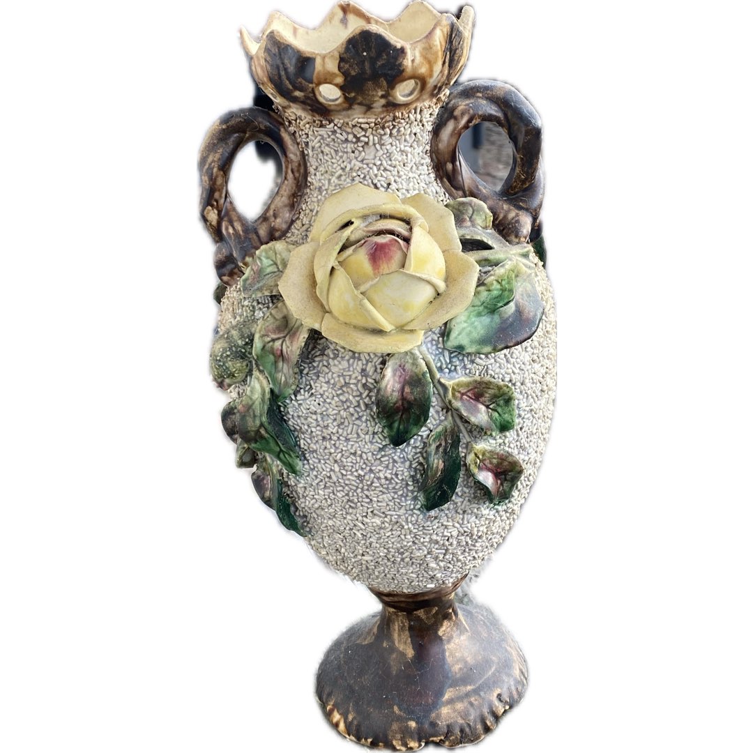 Wazon majolika Włocławek sieczka Fajans Włocławek zdjęcie 1